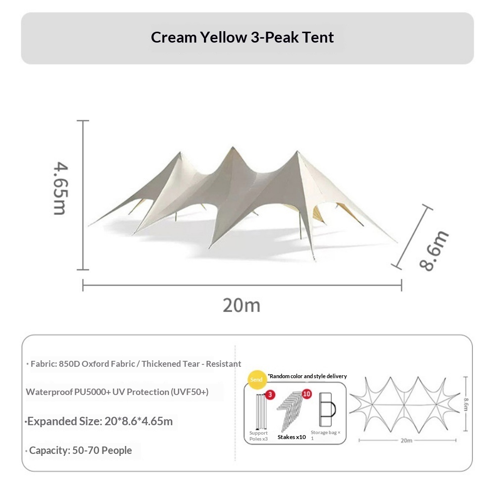 850dpu - Rideau de ciel Trois Sommets - Beige