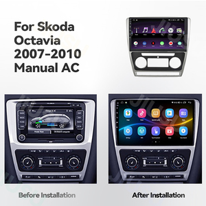 เครื่องเล่นดีวีดีระบบเสียงสเตอริโอสำหรับ Skoda Octavia A6 2007-2014 Mt AT แอนดรอยด์12นิ้ว - Product Image 3
