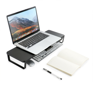 USB <strong>HUB</strong> <strong>Computer</strong> Monitor Stand Riser <strong>with</strong> Aluminum Feet for <strong>Computer</strong> Laptop iMac Elevating Laptop <strong>Table</strong> - Product Image 6