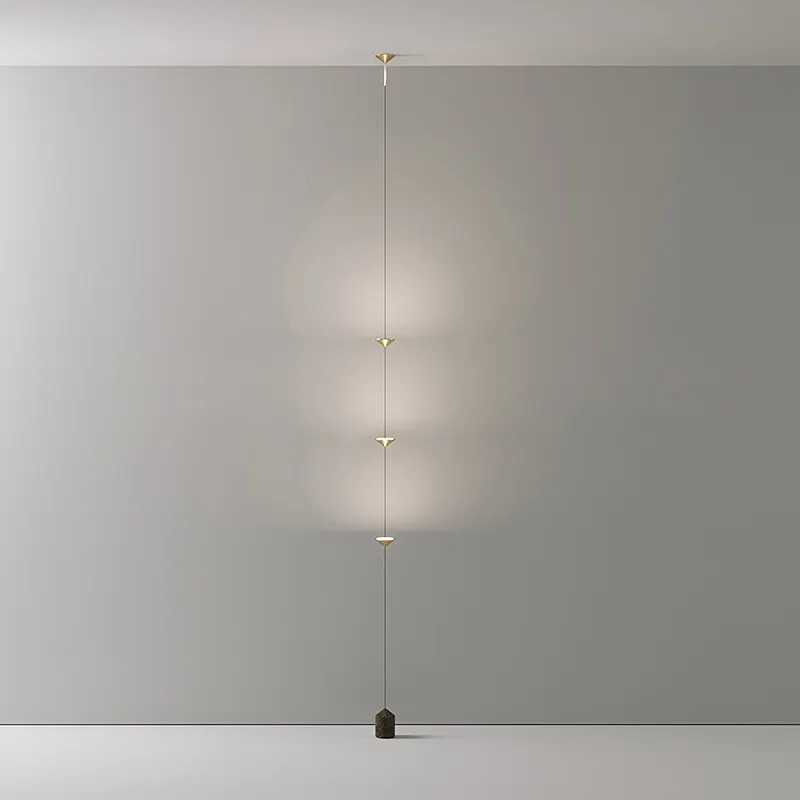 Suspension d'éclairage de fond minimaliste moderne pour hôtel, coin de chambre à coucher, mode créative de créateur LED