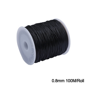 Venta al por mayor de cuerda elástica de cristal trenzada Circular 0,8mm 100M cuerda elástica retráctil cuerda elástica - Product Image 6