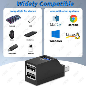 3 พอร์ต USB Hub Splitter สําหรับแล็ปท็อป USB Expander USB หลายอะแดปเตอร์สําหรับเมาส์ 3.0 * 1 ฮับ 2.0 * 2 ฮับเครื่องพิมพ์แฟลชไดรฟ์ - Product Image 5