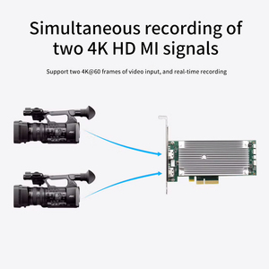 TCHD TC710N2 4K60P Tarjeta de adquisición de video de alta definición HD MI de doble ruta de 2 canales para conmutación de director de transmisión en vivo - Product Image 3