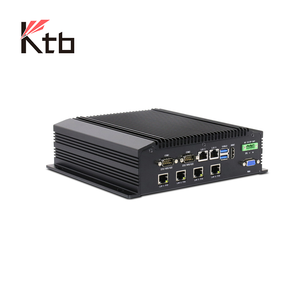 KTBファンレスインダストリアル組み込みPc Rs485 I3/I5サポートWindows OS 4 * POE LAN 6 * USB 16 * GPIOインダストリアルコンピュータPCカスタマイズ - Product Image 1
