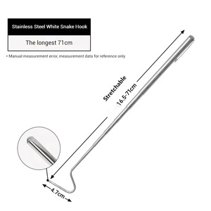 Beş Segment genişleme ve daralma paslanmaz çelik geri çekilebilir yılan yakalayıcı sürüngen kanca yakalayıcı - Product Image 1