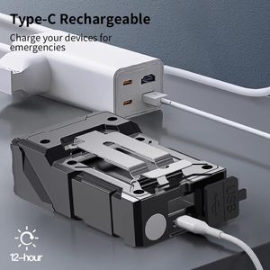 WARSUN şarj edilebilir LED farlar taşınabilir kamp kask el feneri ile tip-c su geçirmez açık ve madencilik kullanımı için - Product Image 5