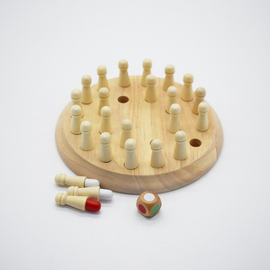 益智玩具儿童火柴棒棋盘游戏儿童颜色排序逻辑思维训练木制记忆象棋游戏免费标志 - Product Image 3