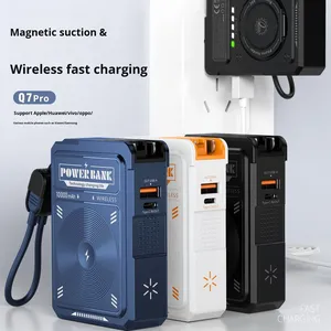 3-in-1 10000mAh Fast Wireless Charging <strong>Power</strong> <strong>Bank</strong> with New Magnetic Built-In 15W AC Adapter Type-C <strong>Input</strong> <strong>and</strong> <strong>Output</strong> <strong>Power</strong> - Product Image 2