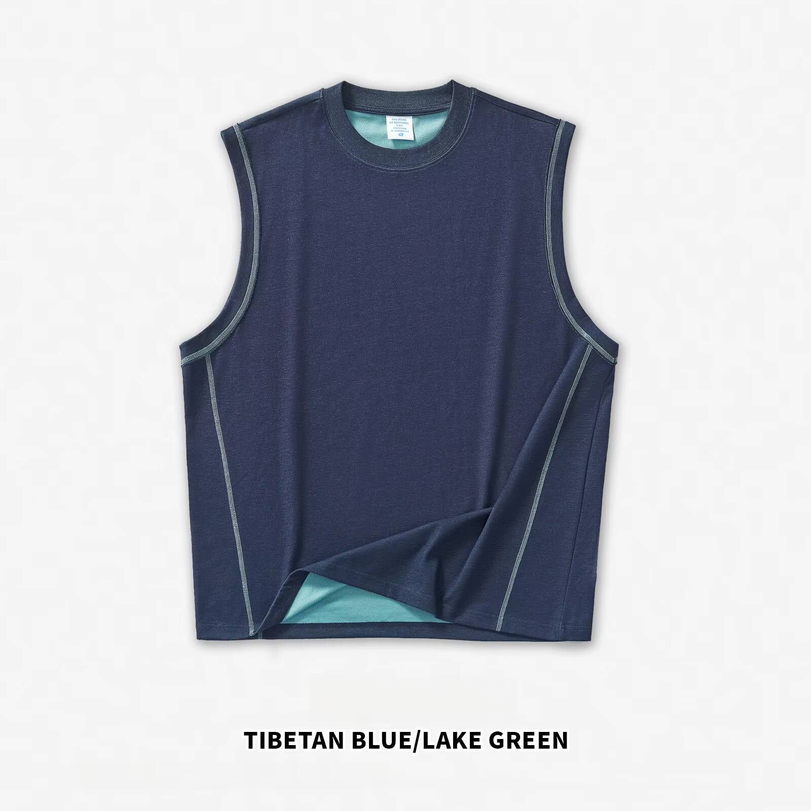 BLEU TIBÉTAIN/VERT LAC