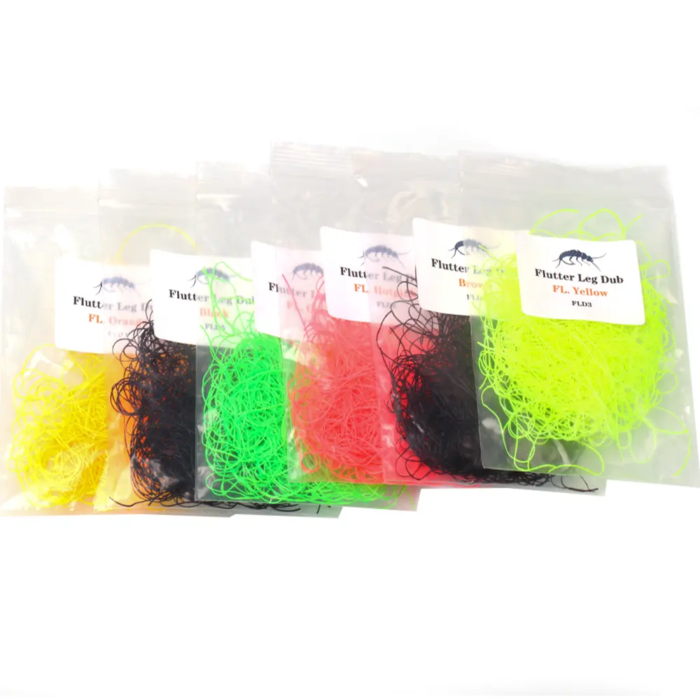 2 g/borsa di Silicone Ultra Fine Flutter gambe Dub gambe in gomma materiale di legatura a mosca per Stonefly Trout ninfa pesca esche accessori