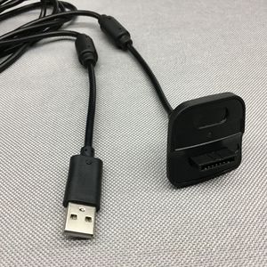 XBOXS 360 USB充電ケーブル用ワイヤレス有線コントローラ黒グレーコンソール周辺CE認証付きケースバッグ付き - Product Image 4