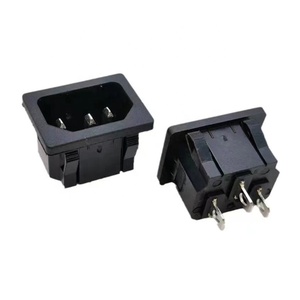 C14 ปลั๊กไฟ ปลั๊กไฟ Snap ปลั๊กไฟ AC ขั้วต่อปลั๊กไฟตัวผู้ 3PIN 8PIN - Product Image 3