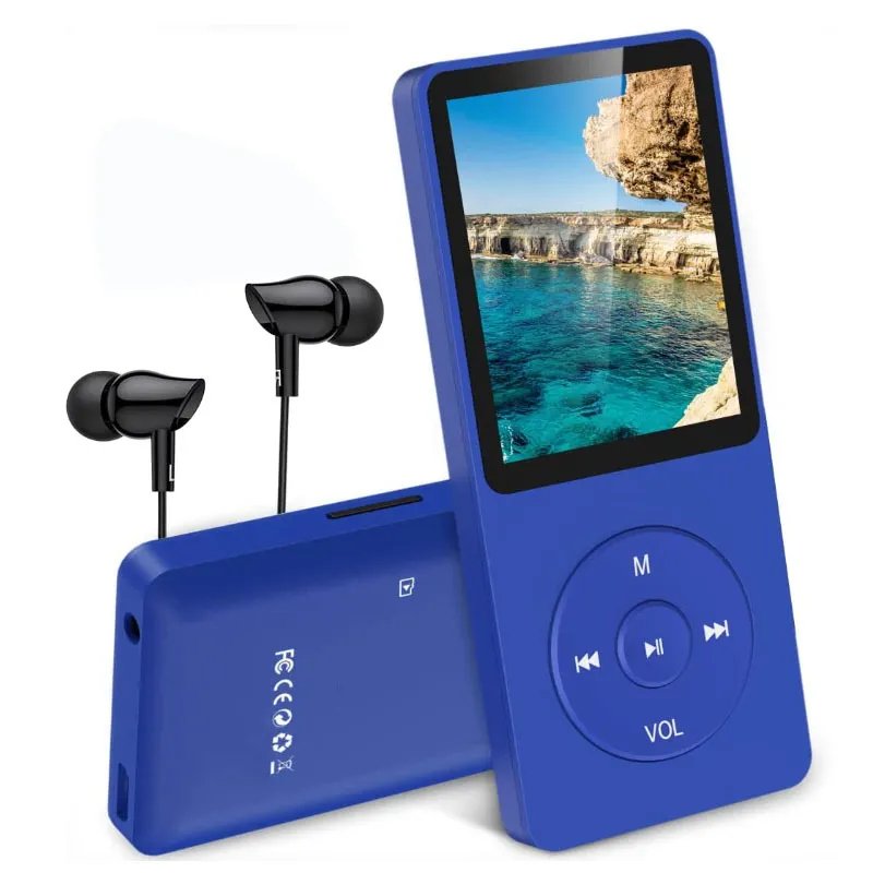 เครื่องเล่นเพลง Mp3พร้อมจอแสดงผล LCD ลำโพงสร้างอินแบบพกพาไร้สาย BT เครื่องรับเพลงเล่น MP4กีฬา