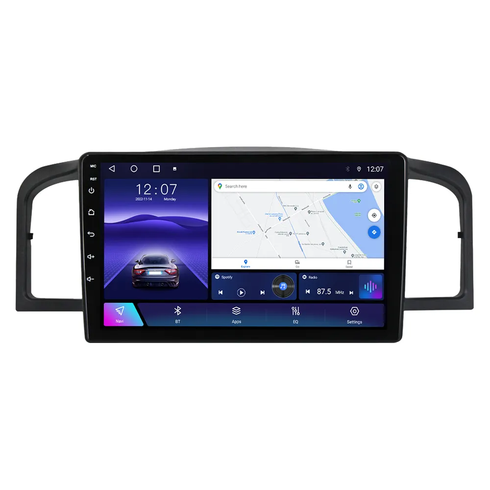 Navifly acessórios do carro rádio android para coche para Lifan 620 2008-2013 tv touch IPS tela