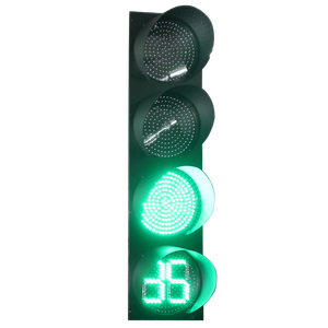 Hochs ichtbare 400-mm-RYG-<span class=keywords><strong>LED</strong></span>-Ampel Gelb Effektives Verkehrs management mit <span class=keywords><strong>Countdown</strong></span>-<span class=keywords><strong>Timer</strong></span>-Leuchten aus Kunststoff