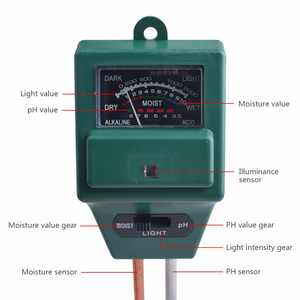 HEDAO 3 in1 misuratore di umidità misuratore di acidità dell'umidità della luce delle piante rilevatore di monitoraggio del suolo per giardino - Product Image 2