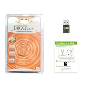 Usb Wireless <strong>Network</strong> Card Receiver Driver-free 5g Dual-band 600mbps Desktop <strong>Computer</strong> <strong>Wifi</strong> Receiving Transmitter