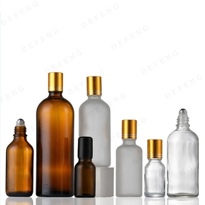 透明エッセンシャルオイル香水5ml 10ml 30ml 50ml 100mlローラーボトルゴールドキャップ付き - Product Image 6