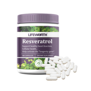 जीवन के अल्ट्रा उच्च शुद्धता हर्बल पूरक 98% ट्रांस-रेस्वेराट्रोल शुद्ध कैप्सूल - Product Image 2