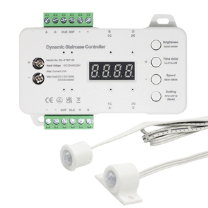 DC12V 24V Indoor PIR Motion <strong>Sensor</strong> 16 Channels Remote Control Staircase Step LED Strip Dimmer Dynamic Stair <strong>Light</strong> Controller - Product Image 1