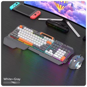 Best Gaming RGB Backlit <strong>Keyboard</strong> and Mouse Combo Wireless <strong>Function</strong> for Notebook Desktop <strong>Computer</strong> Office Use Metal Wired