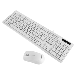 Wired White USB 104 Keys <strong>Computer</strong> <strong>Keyboard</strong> Stands Waterproof US Layout Compatible for Windows PC Laptop