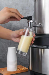 Kalite 8L büyük kapasiteli paslanmaz çelik ticari mikser restoran için soya sütü makinesi 3 In 1 mutfak mikseri Blender