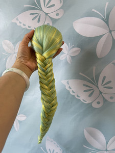 Tổng hợp Plait bện mượt thẳng sóng 40cm đuôi cá Clip đuôi ngựa mở rộng tóc - Product Image 4