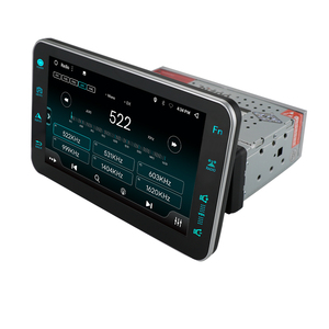 Factory Price <strong>10</strong> Inch Multimedia 1 Single Din Android Car Stereo Audio Retractable Car Radio with Gps Player
