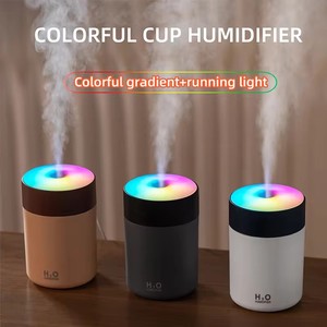 Hochwertiger 300ml Mini USB Cool Mist Luftbe feuchter Aroma diffusor für den Außenbereich Bunter Sprüh becher Auto Luftbe feuchter