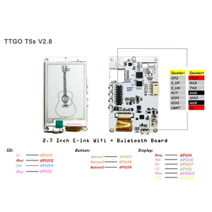Scheda di sviluppo Wireless LILYGO TTGO T5s 2.7 pollici E-Paper ESP32 con Alexa I2S DAC MAX98357A MEMS microfono ICS43434 modulo - Product Image 6