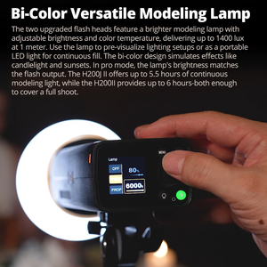 Godox AD200ProII AD200Pro II TTL 2.4G kablosuz kamera cep flaş 1/8000 HSS 200 tam güç video fotoğraf stüdyosu - Product Image 3