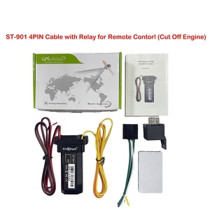 SinoTrack-rastreador GPS impermeable, ST-901, 4 pines, relé, dispositivo de seguimiento de seguridad, sistema de vehículos, aplicación gratuita, Software Web
