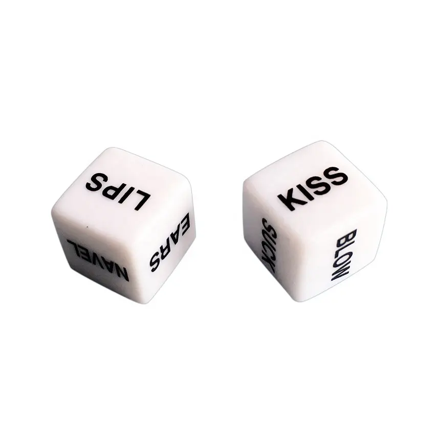 Glowing 16mm 18mm Marble 12 Words With OPP Bag Sex Toys For Men Women Adult Family Funny Game Love Sex Dice Set