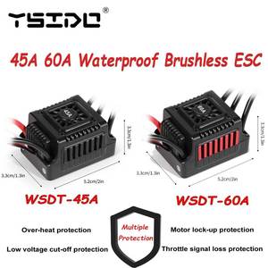 RC ESC 45A 60A электронный регулятор скорости WSDT-45A WSDT-60A 2-3S для 1/10 WLtoys WPL RC Crawler Monster Buggy для бездорожья