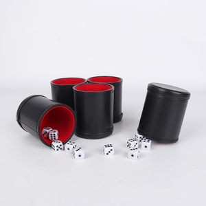 Bộ 5 Ly Xúc Xắc Xếp Chồng Sang Trọng Cho Bữa Tiệc, Bộ Ly Xúc Xắc Bằng Da Yahtzee - Product Image 5