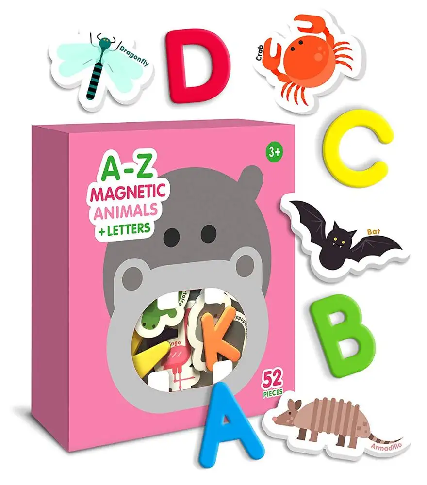 Aimants cubiques pour enfants, objet magnétique éducatif en mousse, pour la cognition des mots