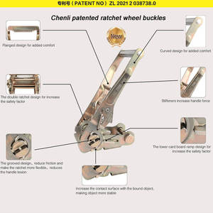 Ratchet bán buôn flatted Ratchet dây đeo Ratchet lashing dây đeo Tie xuống dây đai 25mm - Product Image 2