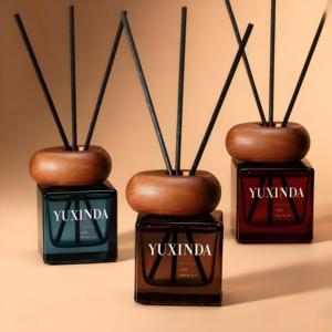 Mới 50ml 100ml 150ml 200ml 500ml Rỗng sang trọng bơm lại nhà hương thơm hương thơm hương THƠM VUÔNG mờ kính khuếch tán chai - Product Image 2