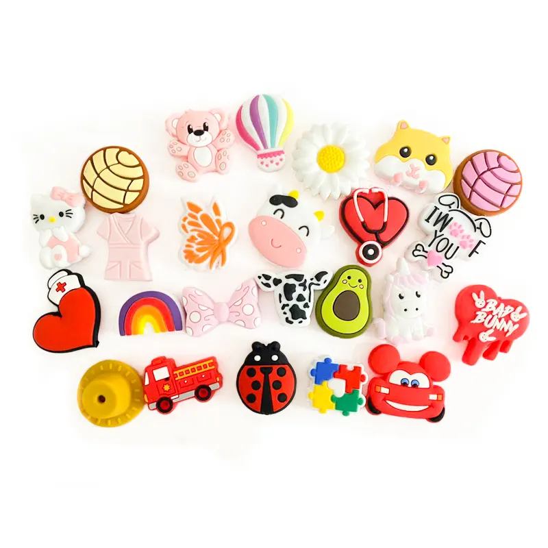 2022 Wholesale Food Grade Pacifier Chain Toys Cute Animal And Fruit Focal Silicone Bead For Jewelry Make