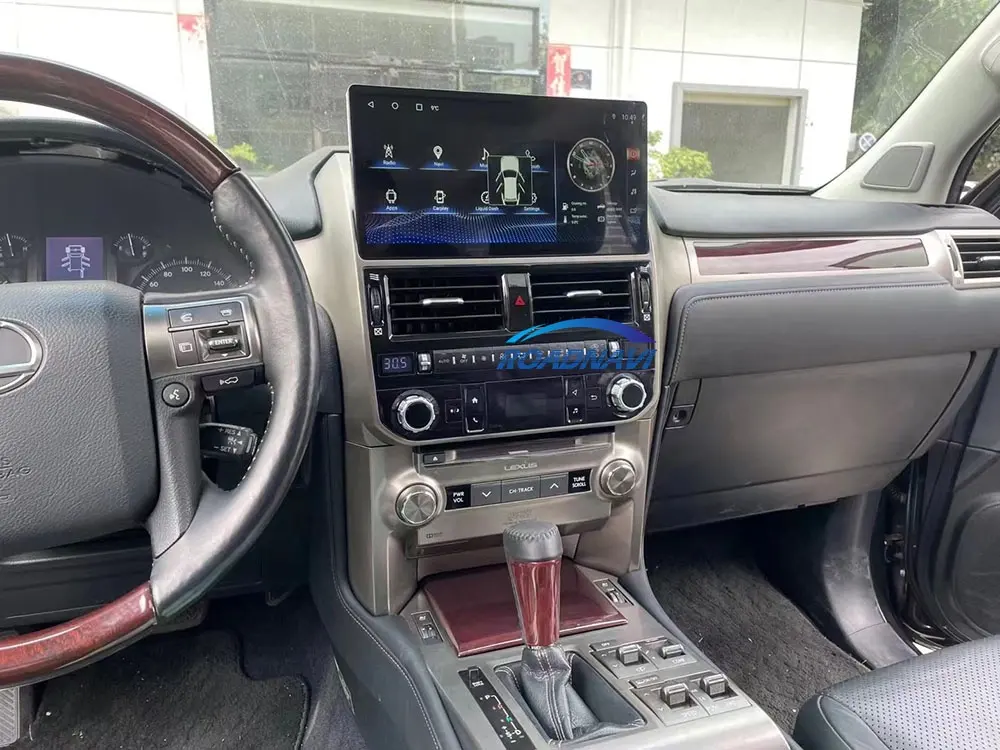 RoadNavi Android 13 รถวิทยุไร้สายCarPlay Gps NaviสําหรับLexus GX400 GX460 2010-2020 อัปเดต 2024