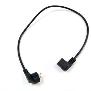 Avrupa 3 prong yuvarlak fiş dik açı C19 güç kablosu H05VV-F PVC ceket kablosu 3G 1.5mm2 1.5m güç kablosu - Product Image 4
