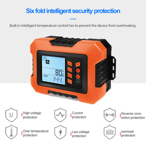 Probador de cargador de batería de alta potencia de 12V 2A 4A 8A 10A 12A para coches Scooters Uso doméstico Máquina de mantenimiento de carga de batería de coche - Product Image 5