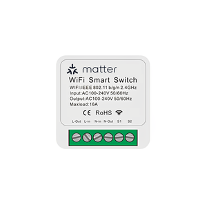 Bingoelec Matter16AミニスマートWifiDIYスイッチは2ウェイスマートホームオートメーションモジュールスマートウィフDIYスイッチをサポート