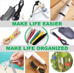 Eco-friendly Nylon Back to Back Hook and <strong>Loop</strong> Cable Strap Reusable Hook <strong>Loop</strong> Tape <strong>Cord</strong> Organizer - Product Image 3