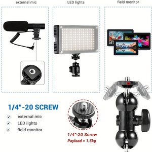 กล้องวิดีโอจอแอลซีดีกล้องแฟลชกล้อง DSLR ตัวหนีบที่มีประโยชน์11นิ้ว - Product Image 5