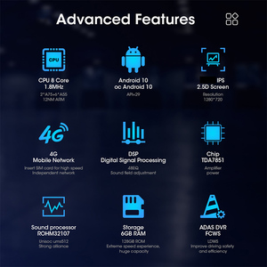 8 çekirdekli Android araba radyo kafa ünitesi android otomatik bulit-carplay android oto DSP Citroen C3 için/Citroen 2010-2016 - Product Image 5
