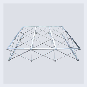 Support à fleurs de décoration de mariage, cadre en alliage d'aluminium, présentoir mural de fleurs artificielles, 8 pieds x 8 pieds, E07087 - Product Image 1