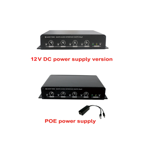 New Arrivals Wall-Mount Dante <strong>Audio</strong> Transmitter with 4 in 4 Out Interfaces, <strong>Microphone</strong>/ AUX <strong>Input</strong> for Audinate System - Product Image 5