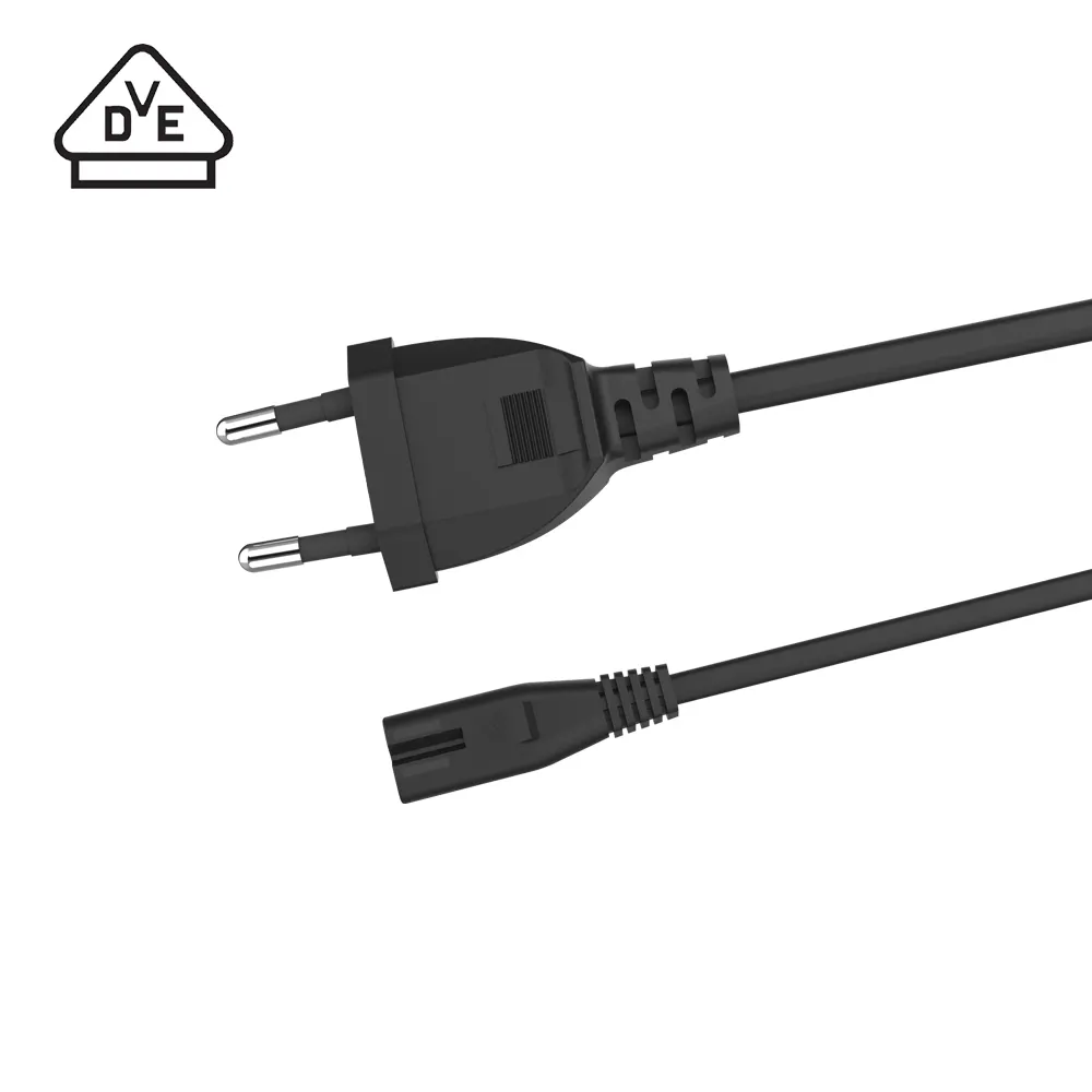 VDE standart ab ac güç kablosu uzatma kablosu 2 Pin ben sheng ev aletleri laptop için güç kablosu elektrik malzemeleri